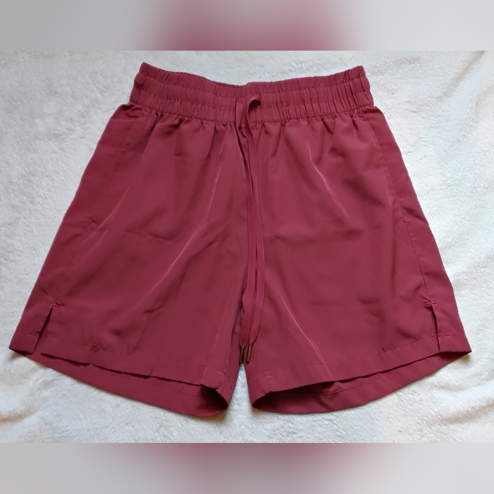 Women's Athletic Drawstring Shorts - Mauve